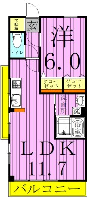 ワコーレ千住Ｂ棟 間取り図