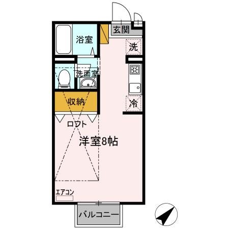 クレストＡ 201号室 間取り