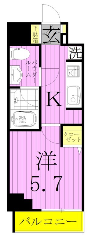 ＡＺＥＳＴ北千住 間取り図