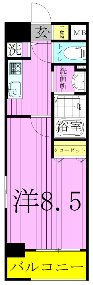 ＷＡＶＥ谷在家 間取り図