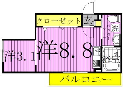 リシェス南流山 303号室 間取り