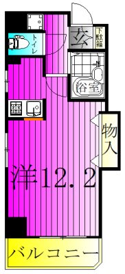 コンフォート柏 505号室 間取り
