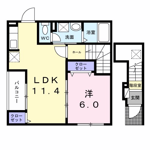 カレント　六笠 間取り図