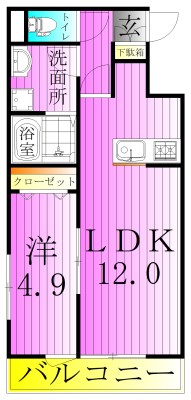 リーブルファイン谷在家 間取り図