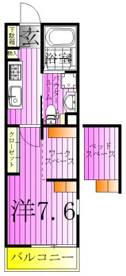 スカースデル 間取り図