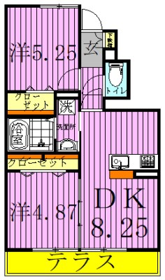グローリーシャンテ 間取り図