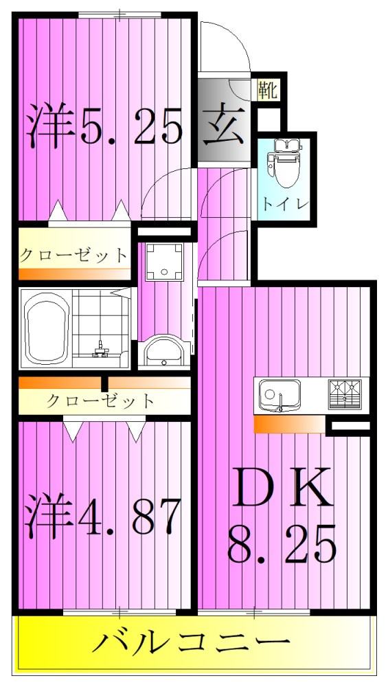 グローリーシャンテ 間取り図