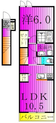 ロックガーデン森C 203号室 間取り