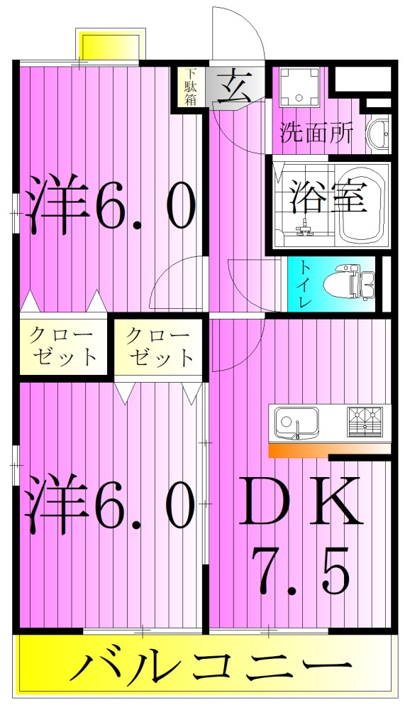 グランドゥール 間取り図