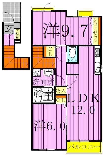 ミルト　ブリーゼ 間取り図