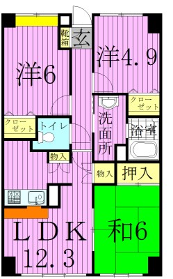 カトレア 間取り図