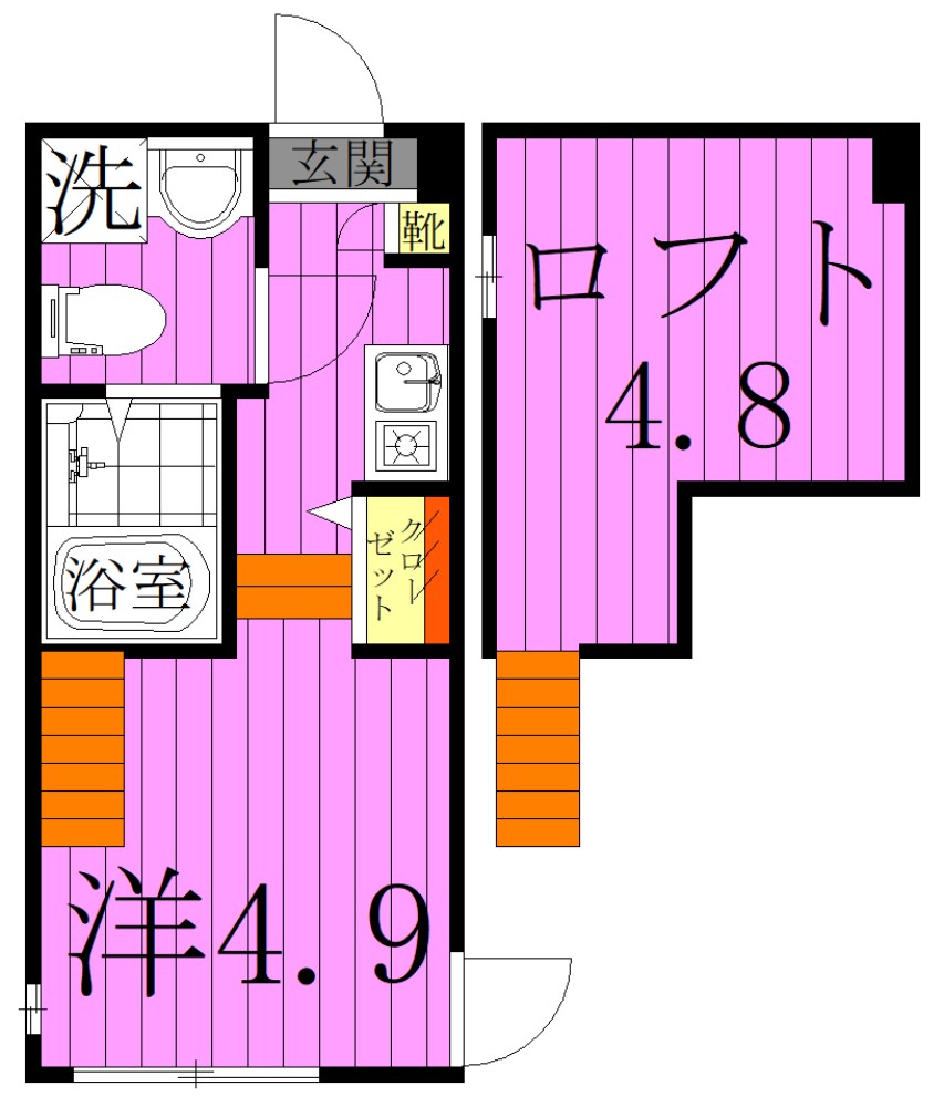 ハーモニーテラス足立７ 間取り図