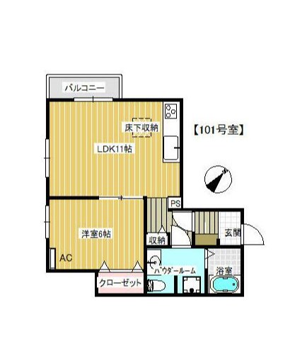 フォレストメゾン八ヶ崎 101号室 間取り