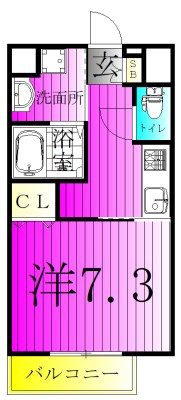 アルバーロ　イーリス 402号室 間取り
