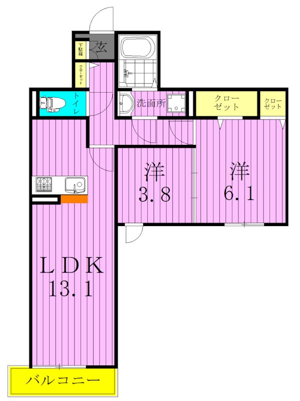 グラナーデ八潮 間取り図
