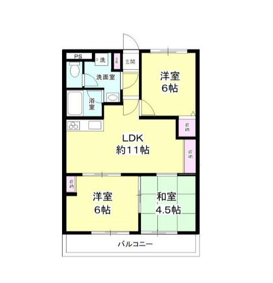 ダイキビル 206号室 間取り