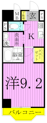 エスペランサＭ 703号室 間取り