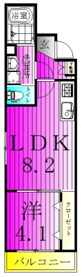 MJ松戸 102号室 間取り