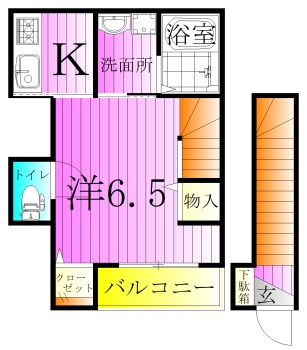 Kハイツ 間取り図