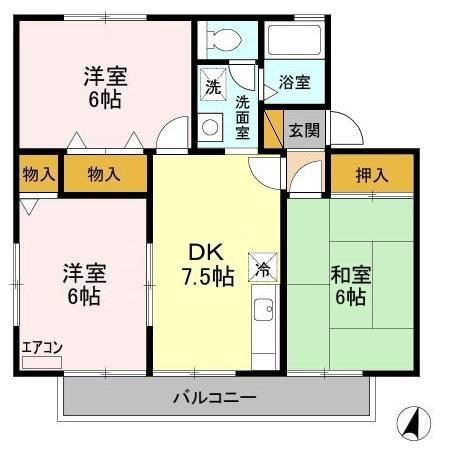 ジョイフローリッシュ 205号室 間取り