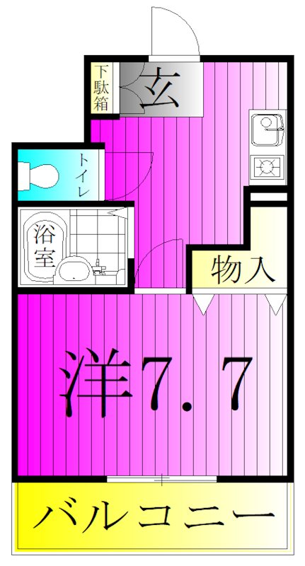 ミレニアムハイツ 403号室 間取り