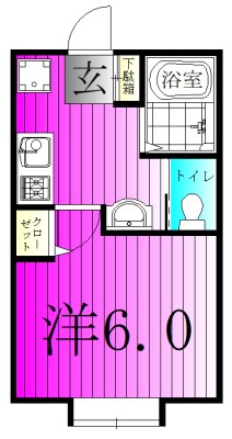 Sereno Ⅰ 106号室 間取り