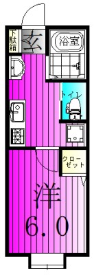 SerenoⅡ 207号室 間取り