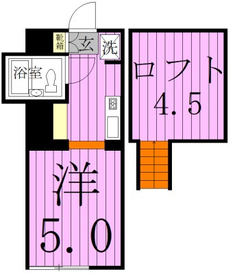 ジュネパレス松戸第72 203号室 間取り