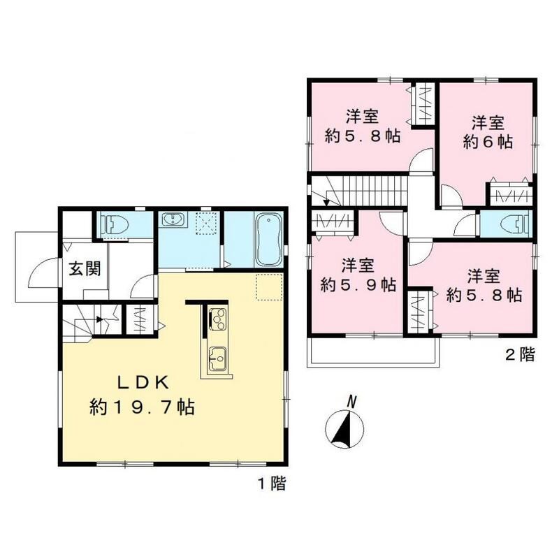 シャルマンこがさき 間取り