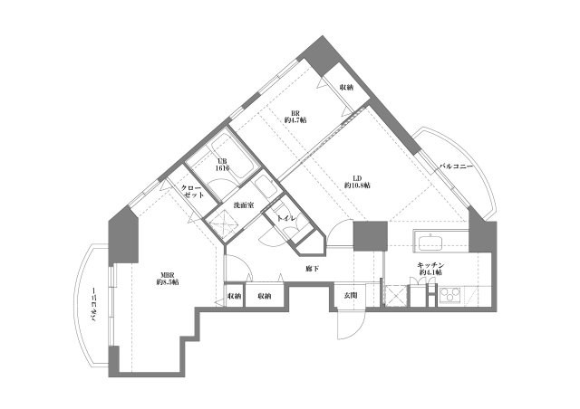 プライムアーバン千住 間取り図