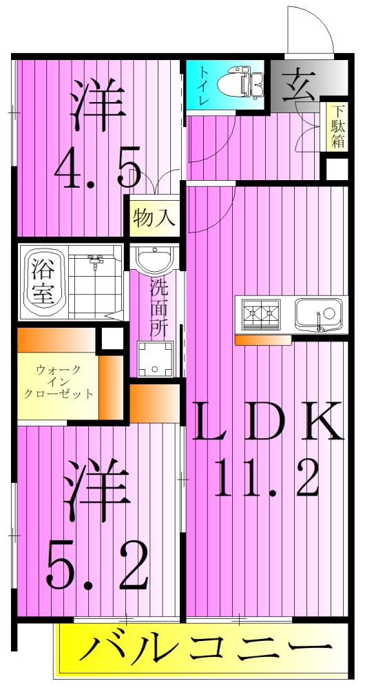 FOREST　MAISON　CreaWest 間取り図