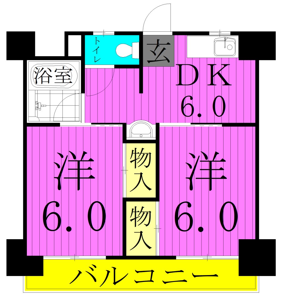 コートアオイ 間取り図