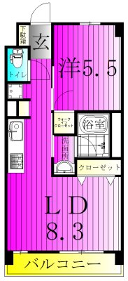 ART RESIDENCE IN OoTAKA-no-MORI 210号室 間取り