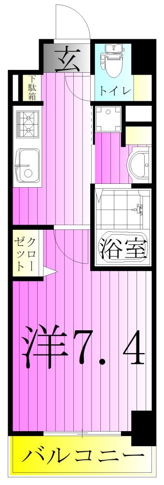 Ａｐａｒｔｍｅｎｔ桜（アパートメント桜）  間取り