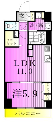 lunaire六町 間取り図