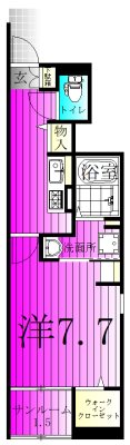 アーブル 101号室 間取り