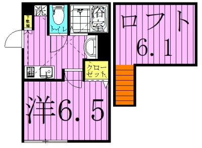パインクレイン北千住 間取り図
