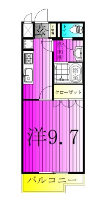 エスポアール 101号室 間取り