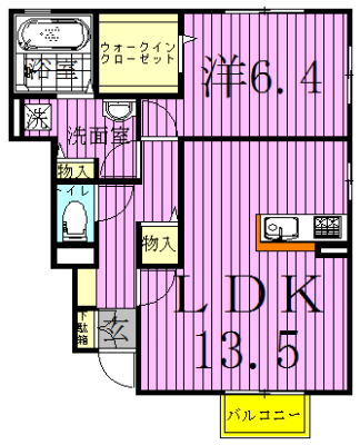 アネシス 103号室 間取り