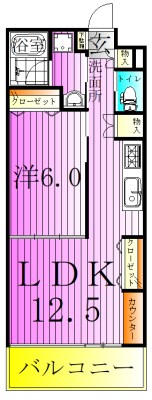 ヴェル　ラ　メゾン 間取り図