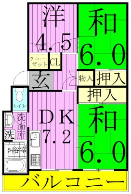 パークサイドレジデンス 103号室 間取り