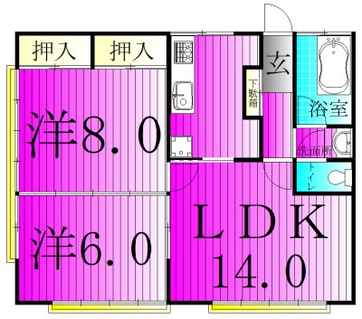 エアリーコートⅡ 間取り図