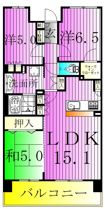 レーベン北千住ルミレイズタワー 間取り図