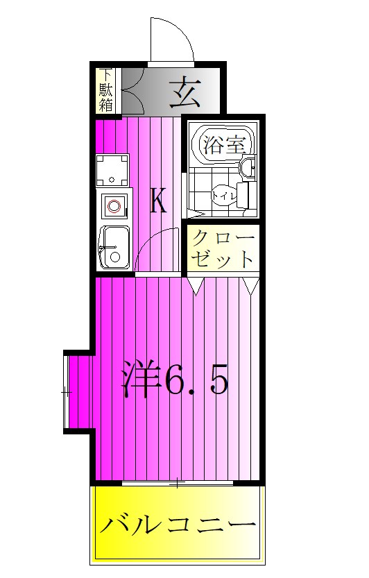 リーブル北小金 101号室 間取り