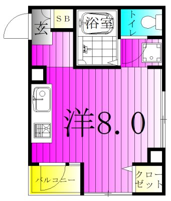 フラッツ・シゲ 302号室 間取り