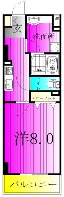 フェリス　コート 603号室 間取り