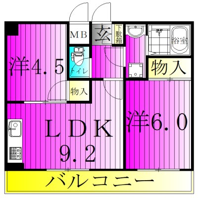 メゾン松丸 302号室 間取り