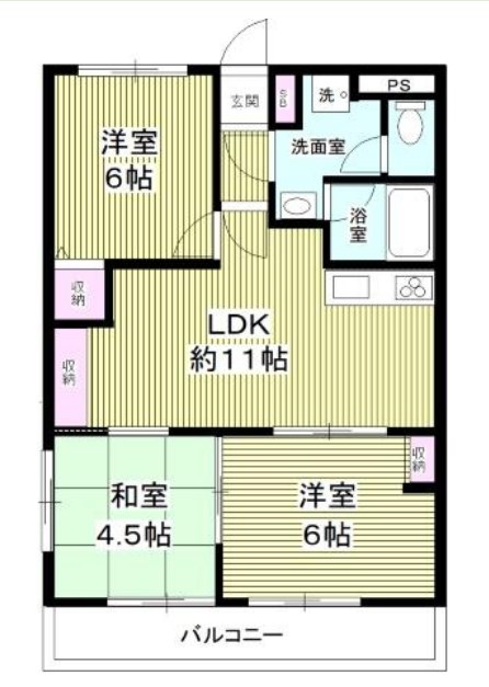 ダイキビル 207号室 間取り