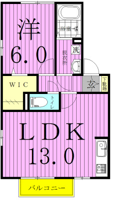ハイムクレアールＢ 202号室 間取り