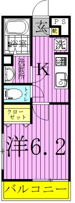 リブリ・クレール江北 間取り図